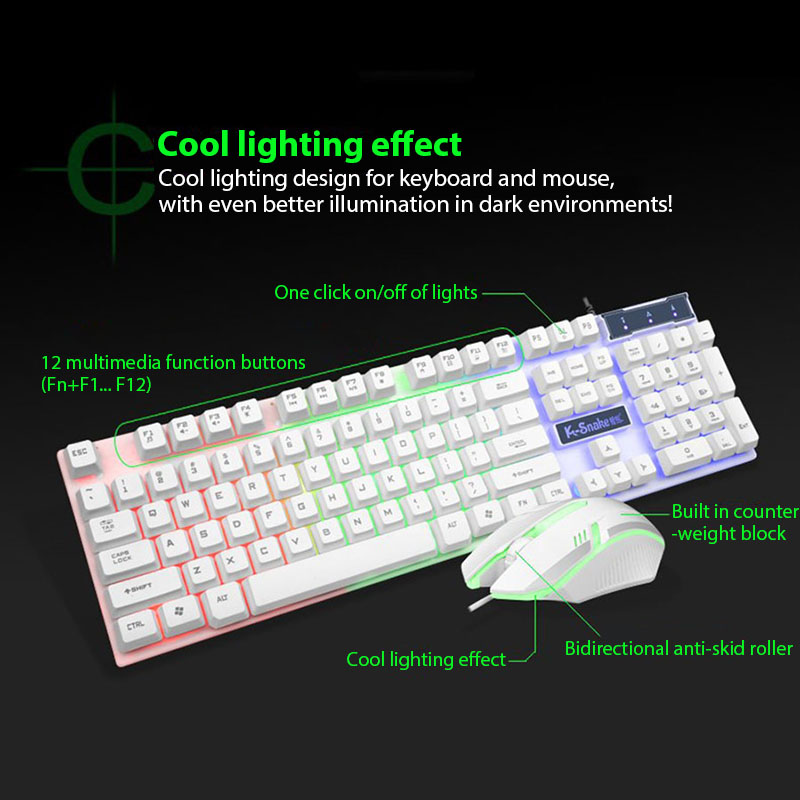 KM320 Keyboard And Mouse Set W - Gaming Keyboard And Mouse Combo ulasan dan harga