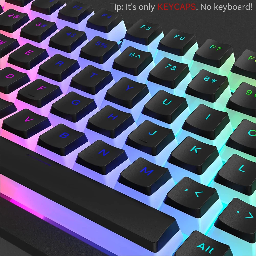 New Pudding PBT Keycaps 129 Ke - Gaming Keyboard And Mouse Combo ulasan dan harga