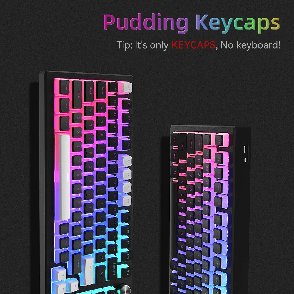 New Pudding PBT Keycaps 129 Ke - Gaming Keyboard And Mouse Combo ulasan dan harga