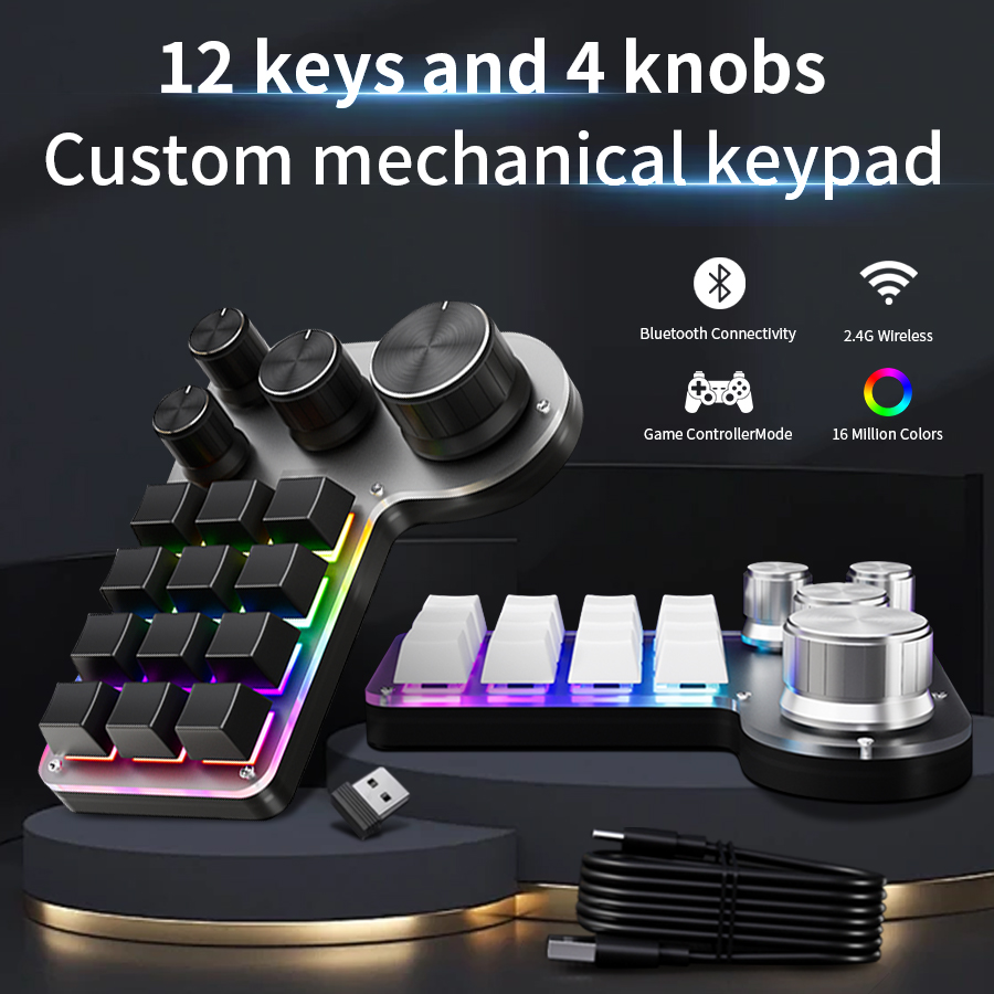 3 Modes 12 Keys Mechanical Key - Gaming Keyboard 1 Hand ulasan dan harga