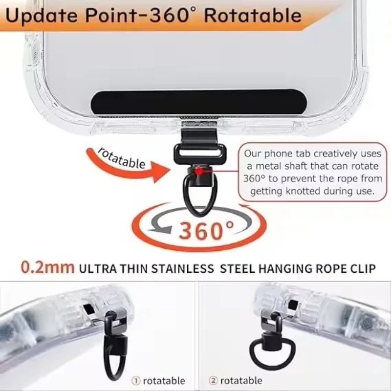 360 Rotating Phone Lanyard Cli - Gasket Mount Kit ulasan dan harga